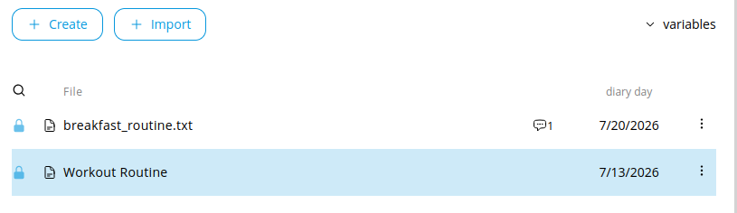 variables trigger button